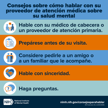 Consejos sobre cómo hablar con su proveedor de atención médica sobre su salud mental